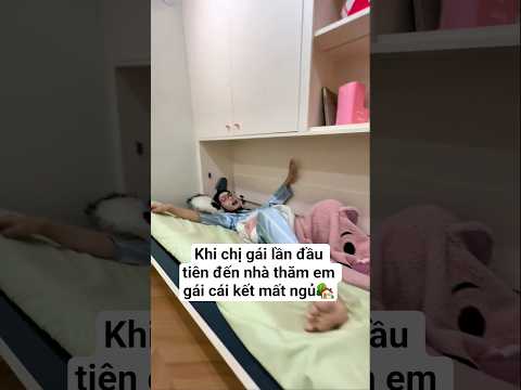 Khi chị gái lần đầu tiên đến nhà thăm em gái cái kết mất ngủ #shorts