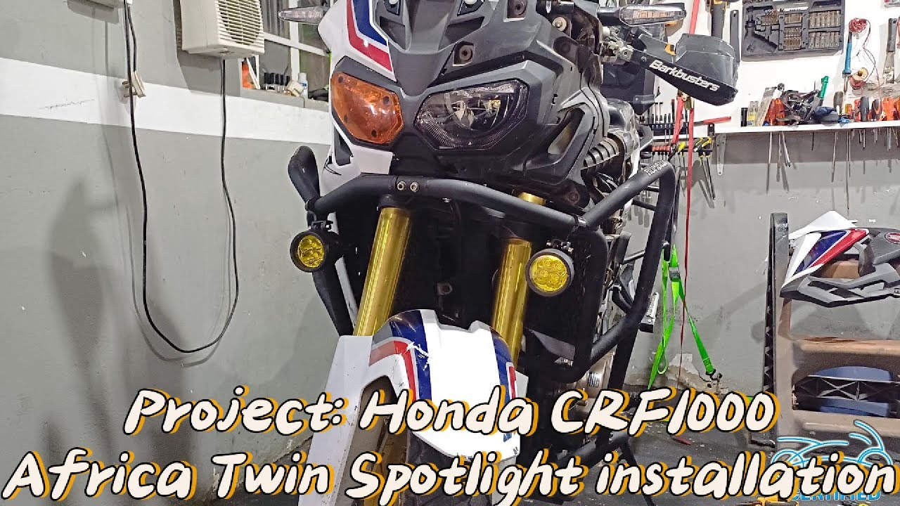 Honda CRF1000 Africa Twin Spotlight Installation