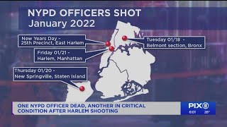 One officer dead, another in critical condition after Harlem shooting