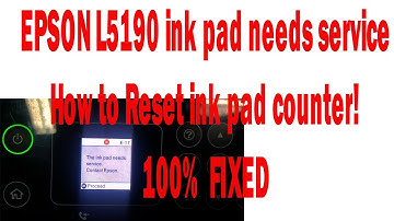 100% Fixed Epson L5190 Reset