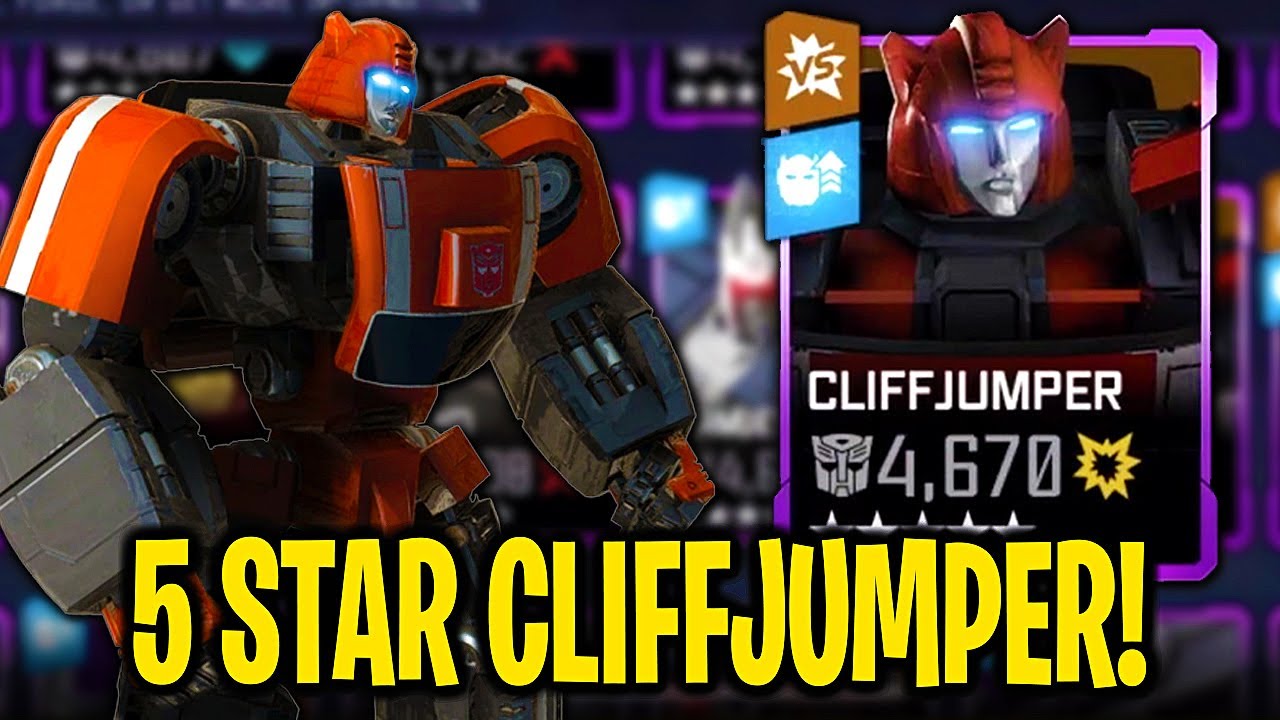 5 STAR CLIFFJUMPER RANK UP! Transformers To Fight YouTube