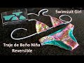 vestidos de baño reversible de niña , swimwear reversible girls, Trajes de baños, swimsuits