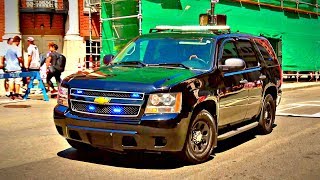 Boston Police SWAT Unmarked Black Chevy Tahoe Lights and Siren