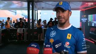 Lewis Hamilton Post Qualifying Interview after Q3 | F1 Monza GP 2025 Guide