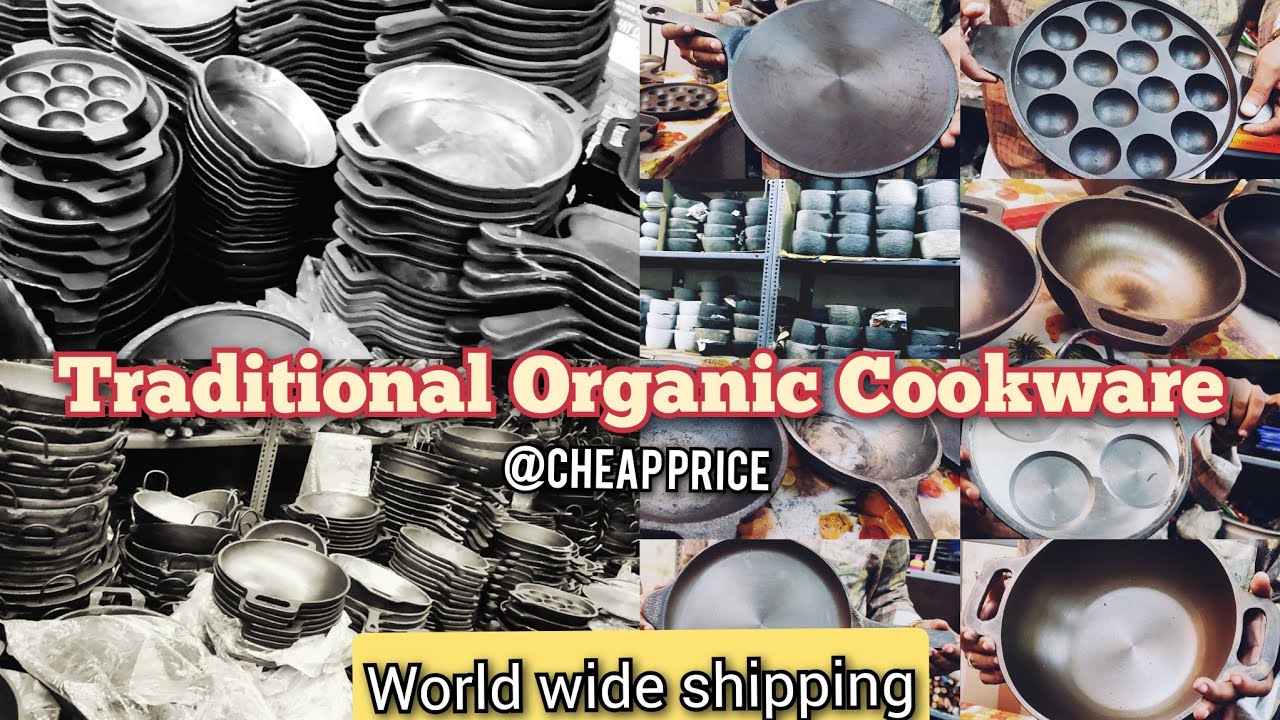 Iron & Cast Iron Indian Traditional organic cookware@Cheap price@Healthy Living & Best kitchen tools