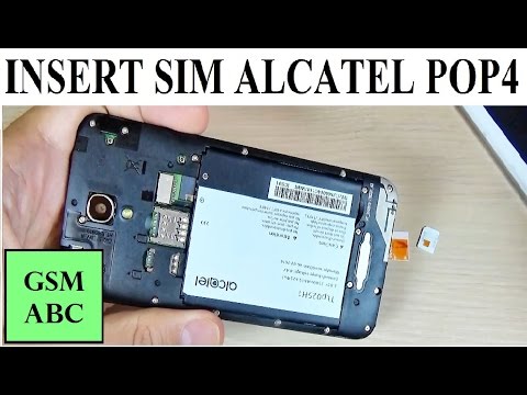 Alcatel Pop 4 How To Insert Remove Sim Card And Memory Sd Card