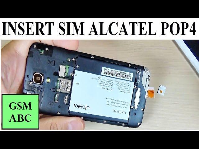 The Alcatel Pop C1 phone has an optional dual SIM (Mini-SIM) feature. Where  do I put the mini-SIM? How? - Quora