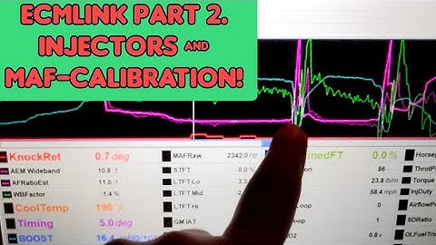 LEARNING ECMLINK V3 (pt.2) injector scaling- idle tuning- maf calibration- tuning out knock