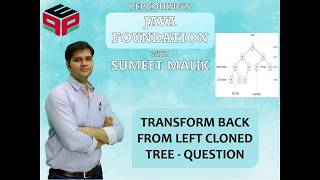 Transform Back from a Left Cloned Tree | Question | Binary Tree in JAVA Data Structure and Algorithm