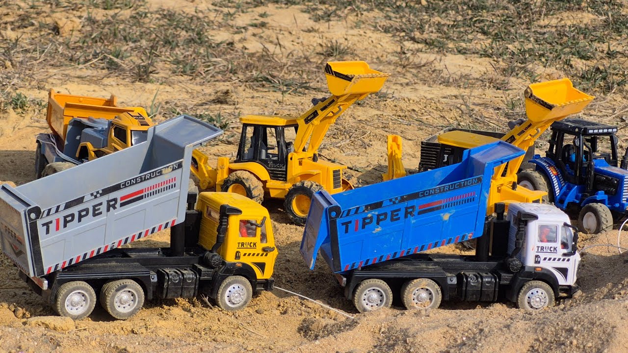 Tata Truck Loading | Dumper Tractor Volvo Truck  Tipper  @Spdreamtoys