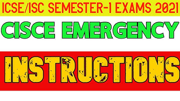 CISCE Issues 23 EMERGENCY INSTRUCTIONS for ICSE/ISC 2021 MCQs Semester-1 Exam, ICSE/ISC 2021 Warning