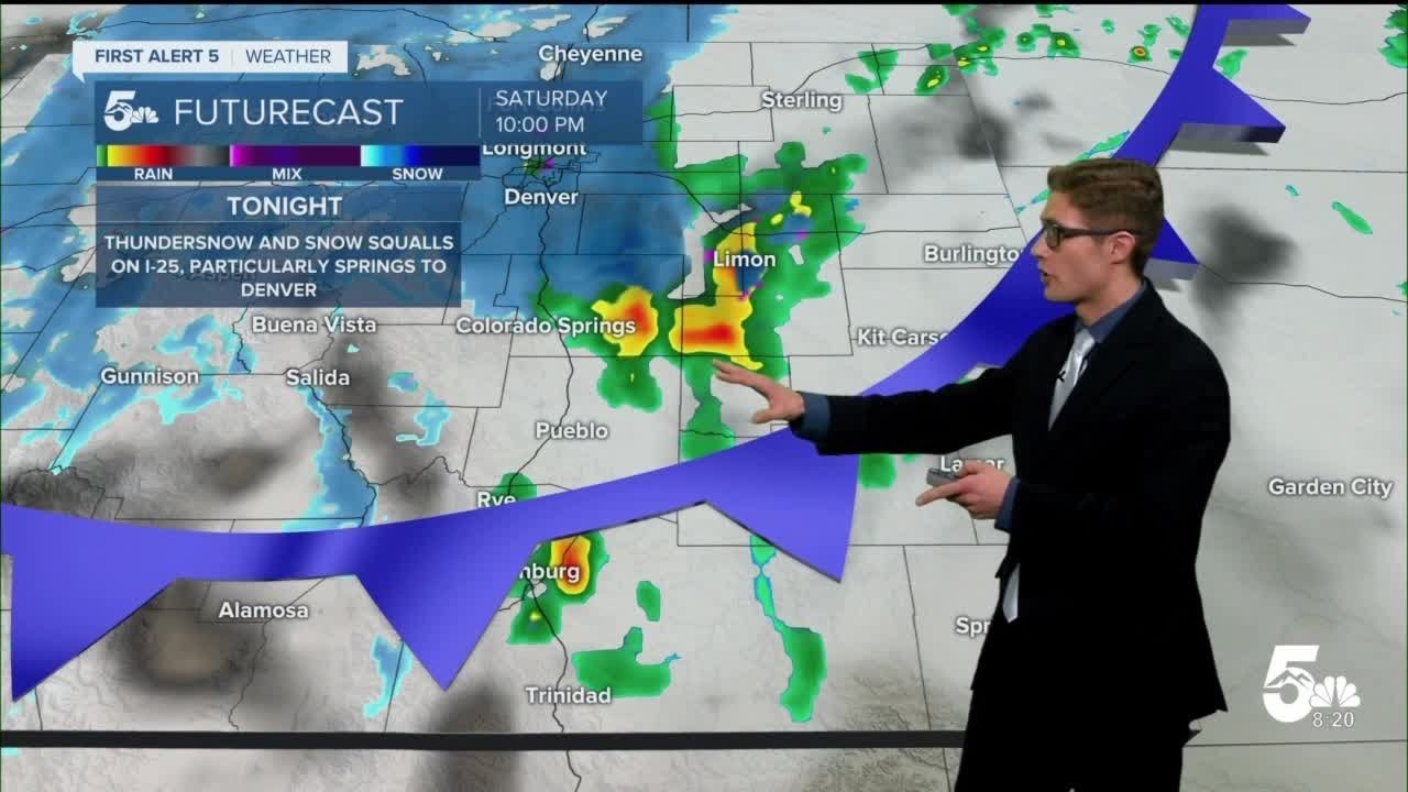 Winter Storm brings snow squalls and gusty winds tonight - YouTube