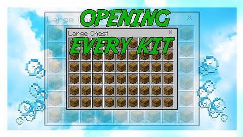 Opening Every kit In The Game - MCPE factions