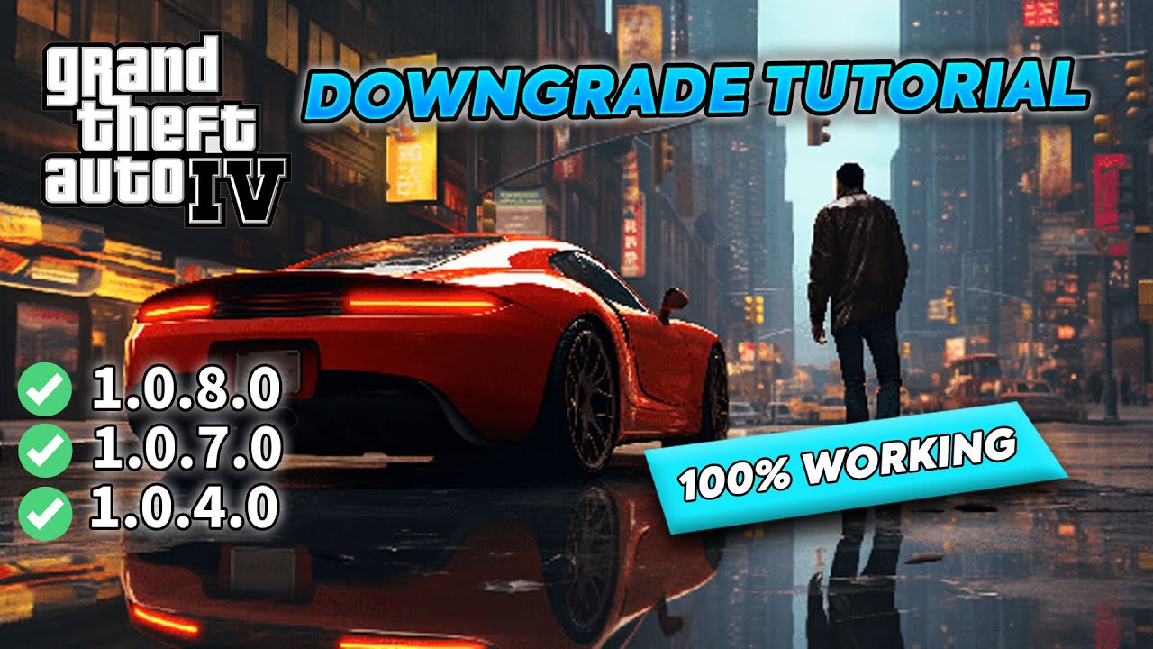 How To Downgrade Your GTA 4 In Just 5 Minutes YouTube 