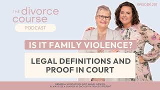 Is It Family Violence? Legal Definitions and Proof in Court