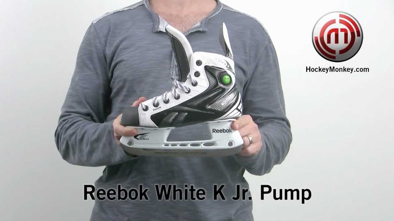 reebok white k pump