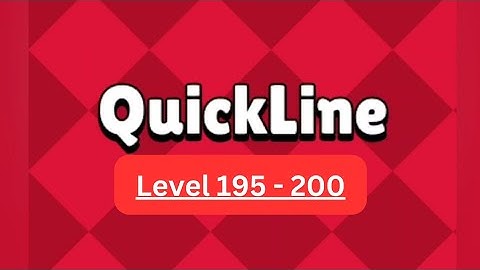 Level 195 to 200 Solutions | Quickline Connect the Dots | Puzzle Game #quickline @gamechasebyme