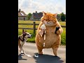 The orange cat is bad  Part  01    😅😂 #cat #funny #funnycats #cute #ai #orangecat #قطط