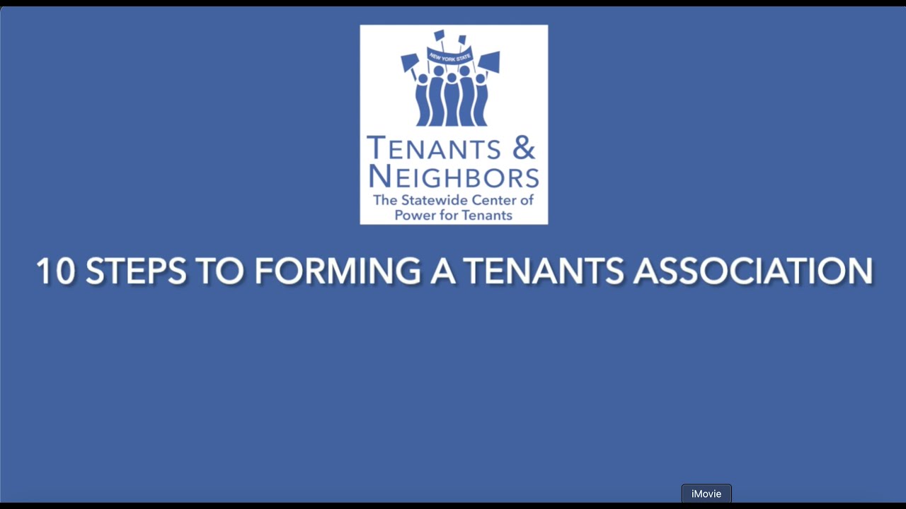 How to Form a Tenants Association YouTube