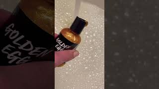 LUSH Golden Egg Easter Shower Gel #lush #easter #goldenegg  #glitter #showergel #asmr #asmrsounds