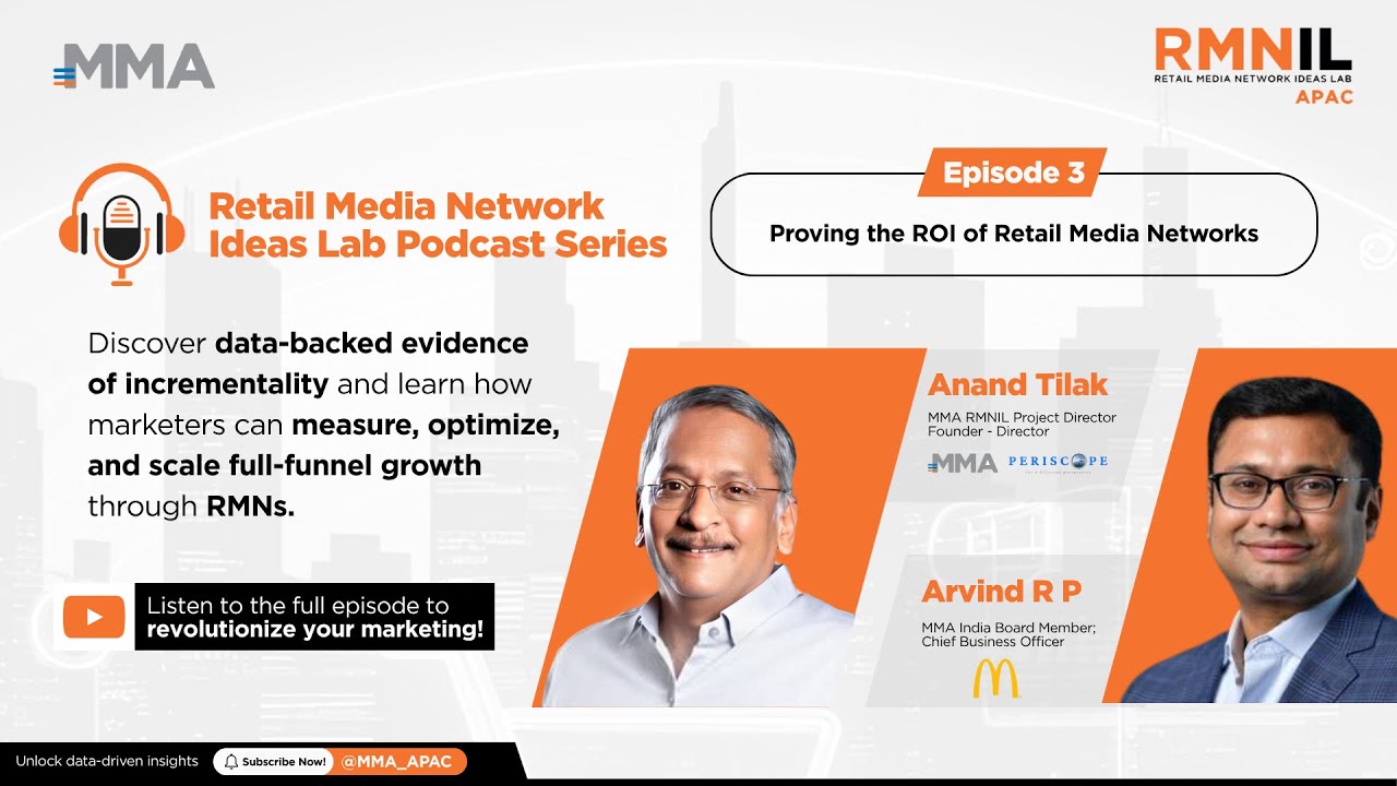 Arvind Rupaliya Proving Incrementality: Retail Media Networks with Arvind R. P. | Ep.3 ...