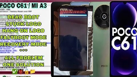 Redmi A3 / POCO C61 Auto Recovery Problem | 100% dead boot repair