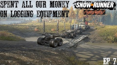 Going Broke Buying Logging Equipment Timber For The Locals In Michigan Hard Mode Ep 7 SnowRunner