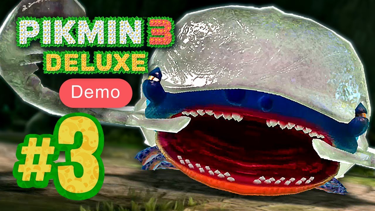 The Armored Mawdad Attacks - Pikmin 3 Deluxe Demo #3 (Co-op)
