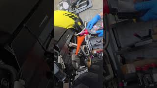 น้ำมันเครื่องยังใสไม่ได้แปลว่าใช้ได้ #racelineRama5 #suzuki #vstrom650 #honda #kawasaki