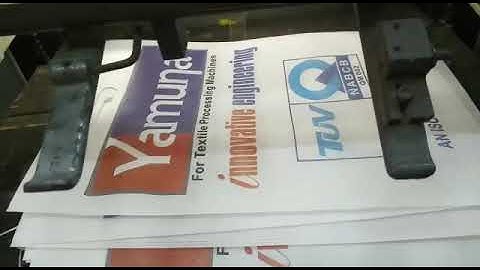 Working Video OF Solna 425 Offset Printing Machine - 4 Color