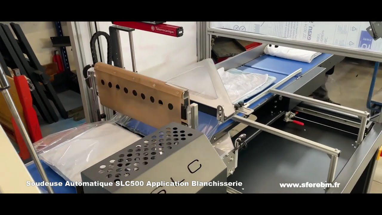 SFERE BM - Soudeuse Automatique SLC500 - Blanchisserie - Linges à Plat