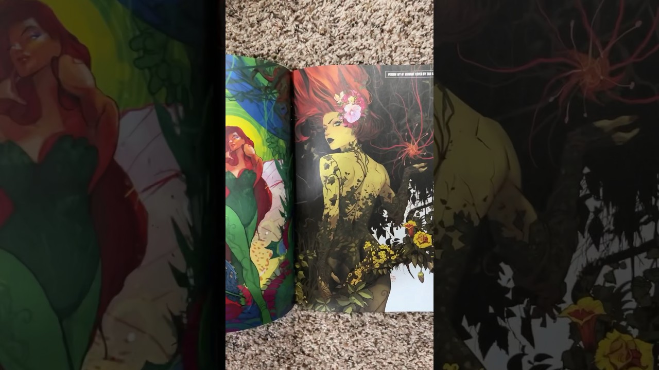 Variant Comic Book Covers with Poison Ivy Uncovered 1 - 
