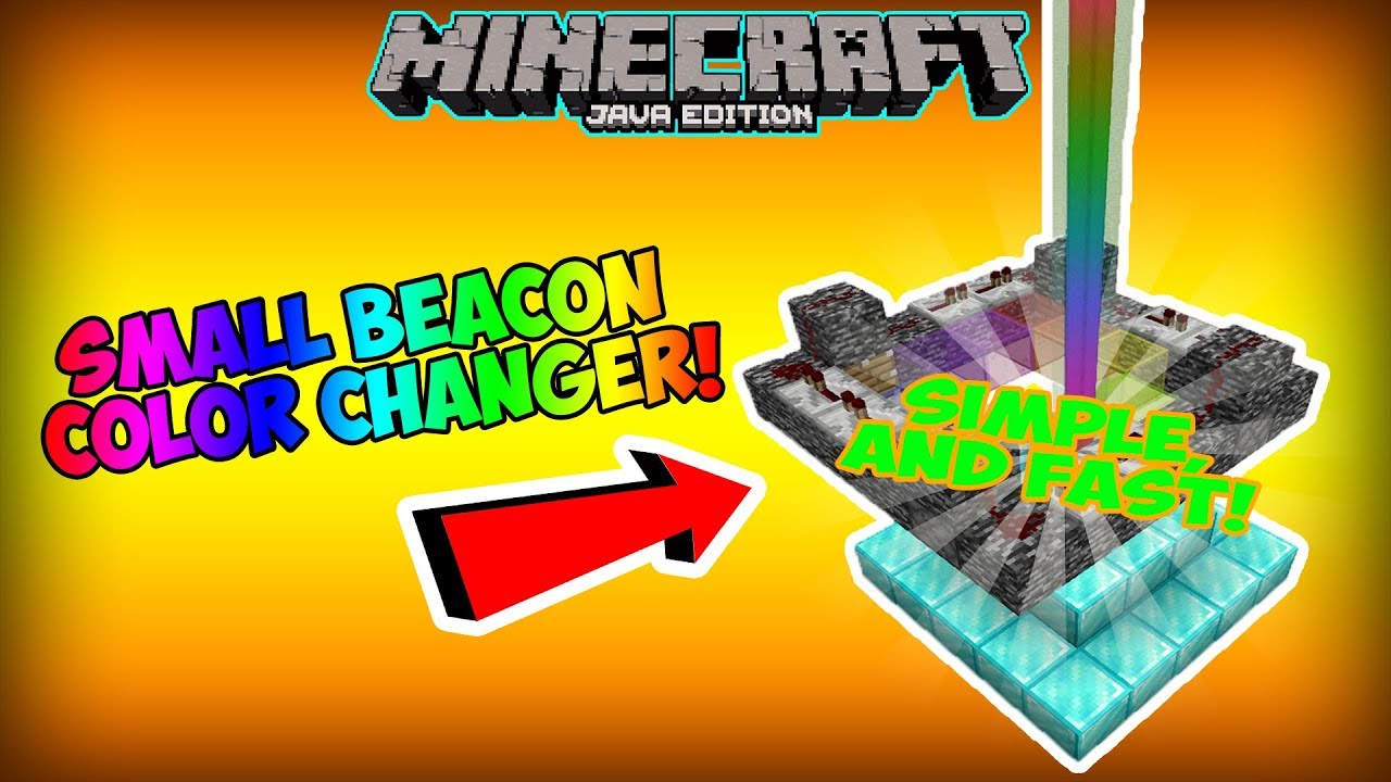 Minecraft Redstone Tutorial - Beacon Color Changer! - YouTube