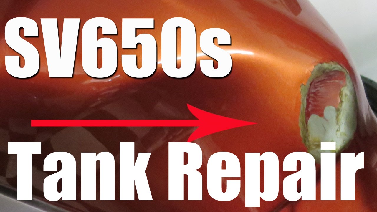SV650s | Motorcycle Tank Repair - YouTube