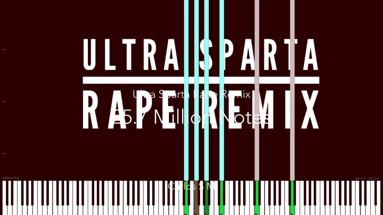 [Black Midi] Ultra Sparta Rape Remix, 25.7 Million Notes, Carlos S M.
