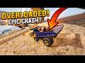 LOGGING TRUCK, POLICE CAR & AMBULANCE VS MEGA RAMP 🔥 Cars, Trucks & Vehicles Extreme Jump