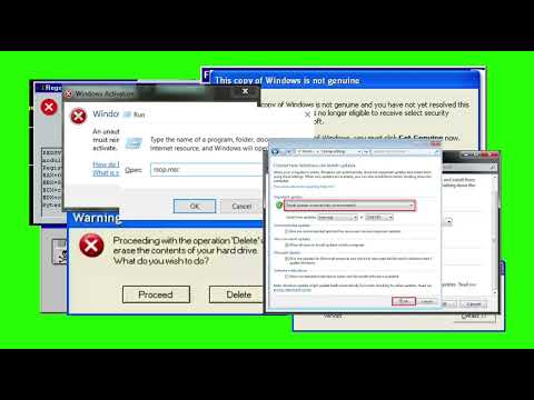 Windows error spam green screen sound effect 9.5