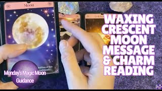 Monday's Magic Moon Guidance - Waxing Crescent Moon - New Moon Intentions Begin to Take Shape