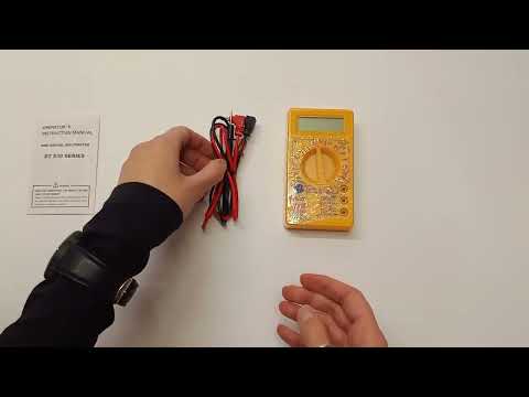 Мультиметр HAOYUE DT830D yellow BU-51, видео 1
