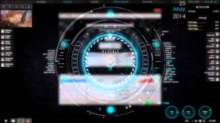 Rainmeter with Audio Spectrum Waves (Windows 8)
