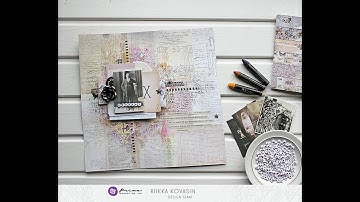 Herra X - A Mixed-Media Layout by Riikka