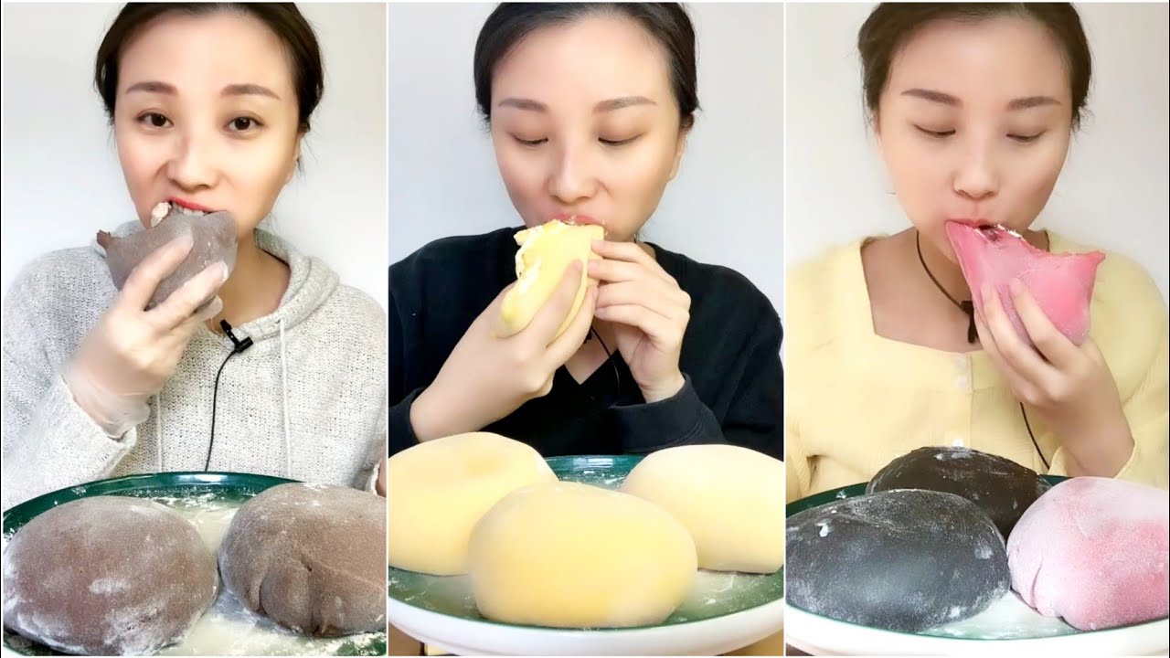 ASMR - #7 ||  *xiaoqac777* GIANT SWEET MOCHI EATING