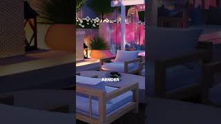RENDER ➡️ REALITY: Small yard, BIG design!🦩😎✨