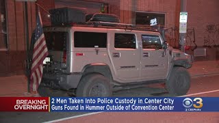 2 Men Taken Into Custody After Guns Found In Hummer Outside Of PA Convention Center