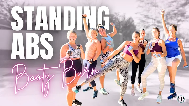 30 MIN Standing Abs Cardio and Booty Burn | Low Im...