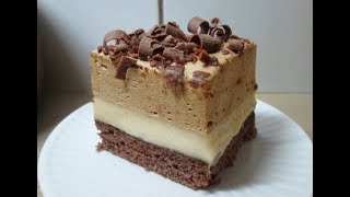 Pudding cake with coffee foam (coffee pudding) - delicious and very easy
