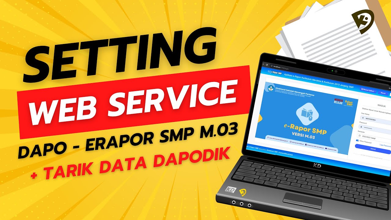 Web Service Rapor 🔴 CARA SETTING WEB SERVICE DAPODIK ERAPOR | Tutorial E-Rapor SMP Versi ...