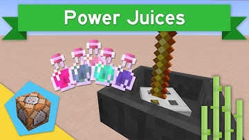 POWER JUICES in Vanilla Minecraft 1.11 | Power Juices Command Block Creation