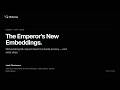 PEPR '26 - The Emperor's New Embeddings: Obfuscating ML Inputs Doesn't Provide Privacy