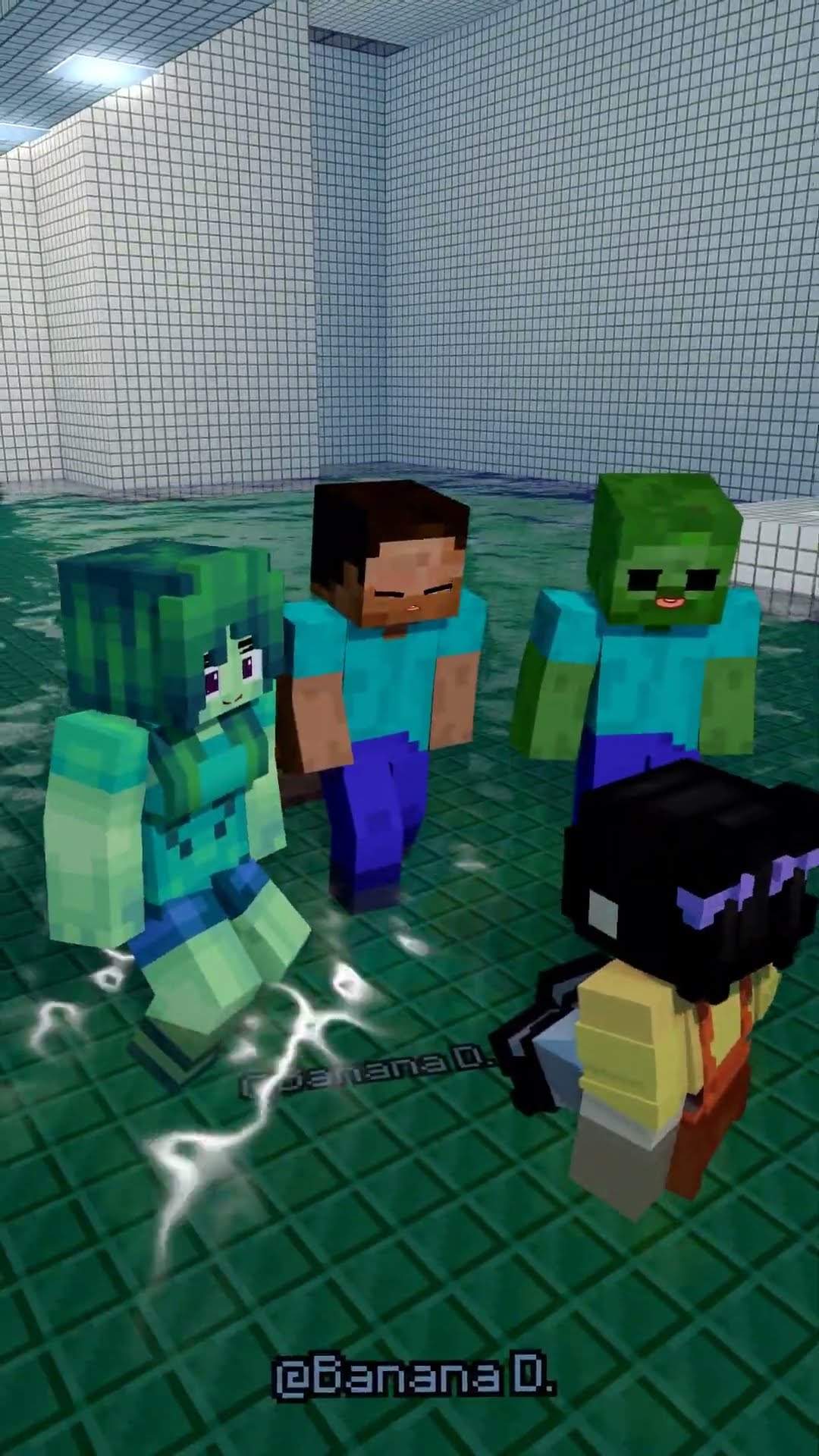 Squid game girl sniper team ??? END in BACKROOM Water park